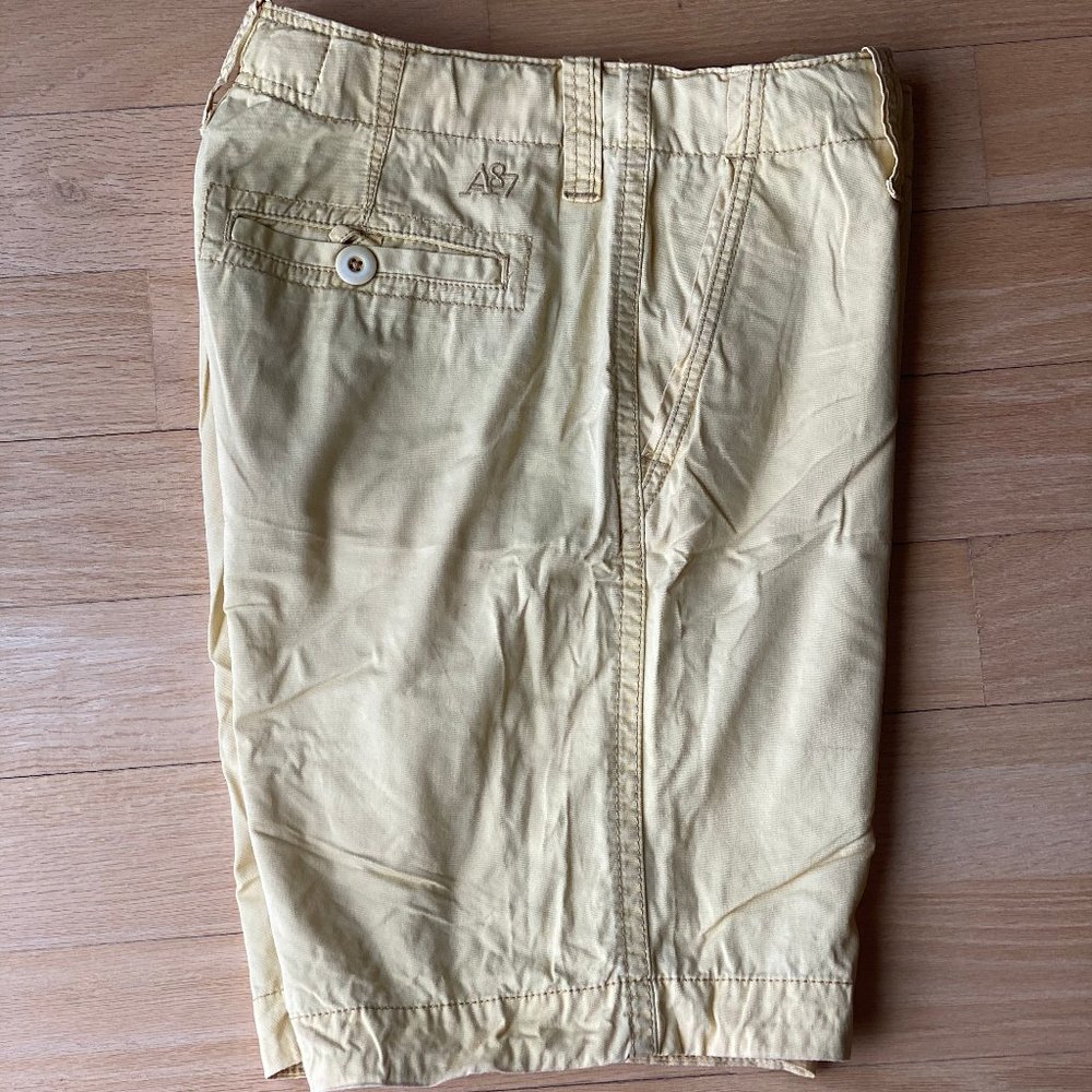 AEROPOSTALE FLAT FRONT CHINO SHORT 9"